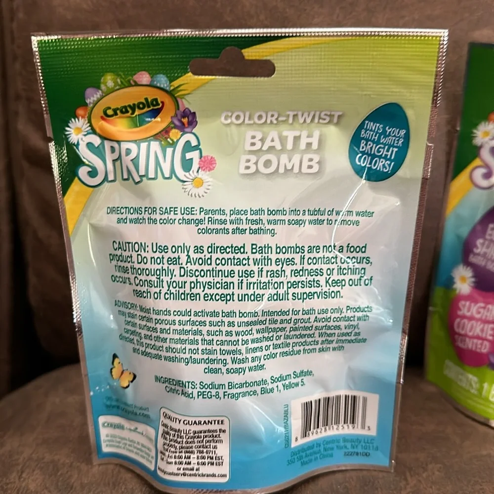 🌵3/$15 Crayola set of 2 spring color twist bath bomb (see description)